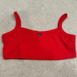 NWOT! Shein Red Cropped Tank